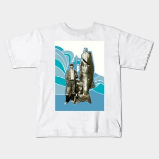 Fisherman with big fish Kids T-Shirt